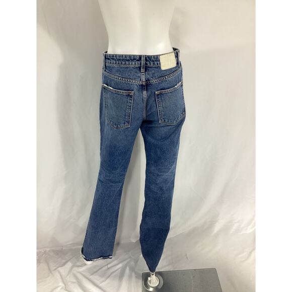 Grlfrnd 'Melanie' Blue High Rise Boot Cut Size 25 - Picture 3 of 5